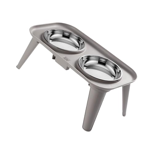 Erhöhter Futternapf aus Edelstahl mit Nackenentlastung und auslaufsicherem Boden für große Hunde/Katzen, erhöhtes Futter Erhöhter Futternapf aus Edelstahl mit Nackenentlastung und auslaufsicherem Boden für große Hunde/Katzen, erhöhtes Futter von Xuanxi