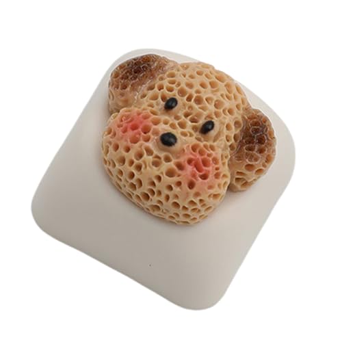 Handgefertigte Harz-Tastenkappen, für Hundeliebhaber, PC-Tastaturen für die meisten mechanischen Tastaturschalter, Cartoon-ESC, handgefertigtes Harz, einzigartige Hundekunst von Xuanxi