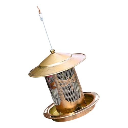 Vogelfutterstation zum Aufhängen, Metallgeflecht, sichtbar, groß, Regenschutz, mehrere Futterstangen, Außenbereich, Grad-Futteröffnungen, Vogelfutterstation Vogelfutterstation zum Aufhängen, Metallgeflecht, sichtbar, groß, Regenschutz, mehrere Futterstangen, Außenbereich, Grad-Futteröffnungen, Vogelfutterstation von Xuanxi