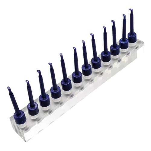 Xuanxi Fliegenbinden-Köderhalter Haken Clips Aufbewahrungshalter Acryl Regal für Fliegenfischen Haken Clip Angelköder Display Halter Display Ständer von Xuanxi