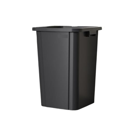 Xuanyingfafafa Mülleimer, Großer quadratischer Mülleimer for Gewerbe und Privathaushalte, Hygieneeimer ohne Deckel(Black,30L) von Xuanyingfafafa