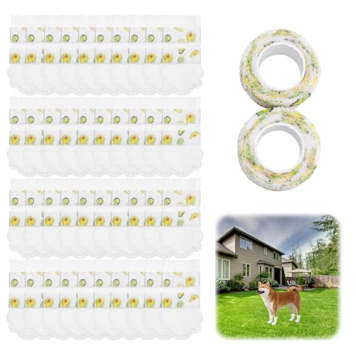 Einweg-Hundepfotenschutz mit selbstklebender Bandage, kleine und mittelgroße Hundesocken für verletzte Pfoten, wasserdichte Haustier-Fußstiefel, Abdeckung stoppen Lecken für drinnen und draußen, für von Xueniu