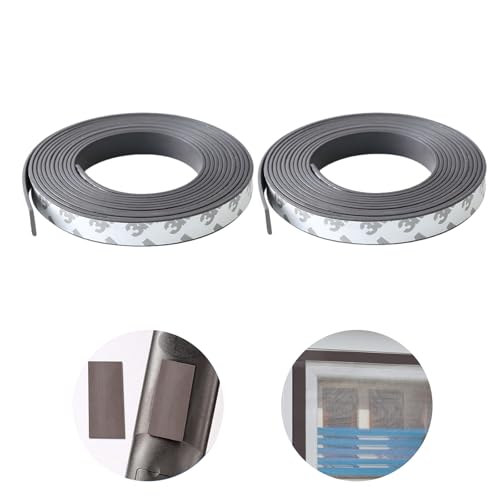 2 PCS Magnetband Stark Selbstklebend, Magnete zum Kleben Magnetstreifen Klebemagnete, für Fliegengitter und Moskitonetze für Beste Gegenseitige Anziehung Magnetband Selbstklebend von Xuigort