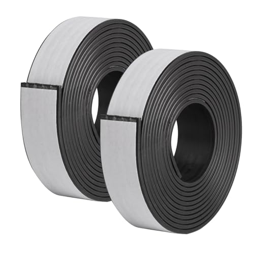 2 Rollen A+ B Magnetband selbstklebend Stark, 20mm x 2m Magnetstreifen Selbstklebend, Magnetklebeband Starker Kleber Magnet Klebestreifen, Klebemagnete Starke für Fliegengitter Fenster Magnet von Xujinsongg