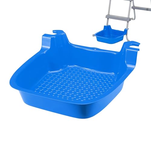 Fußbad Poolleiter - Fußbadewanne Für Pool | Tragbare rutschfeste Schwimmbad Fußbadewanne | Rutschfestes Schwimmbad Fußbecken | Fußwanne Für Poolleiter Vor Dem Betreten, 41x42x13cm von Xujuika