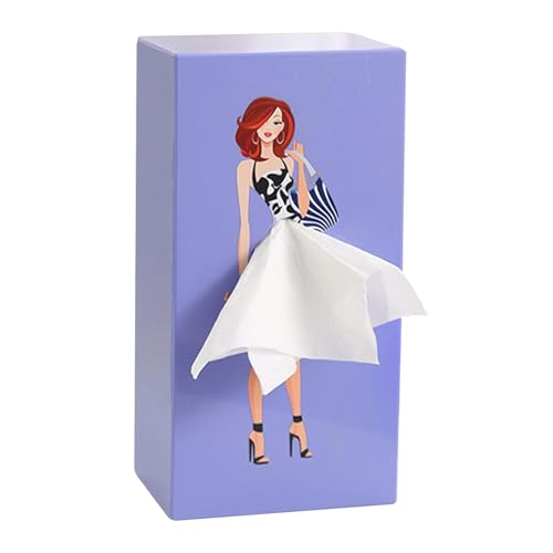 Tissue Box Skirt | Taschentuchbox Fraus Mit Rock | Classy Girl Flying Skirt Tissue Box | Taschentücher Box Fliegender Rock | Taschentuchbox Mit Fliegendem Rock Für Schlafzimmer, Wohnzimmer, Büro von Xujuika