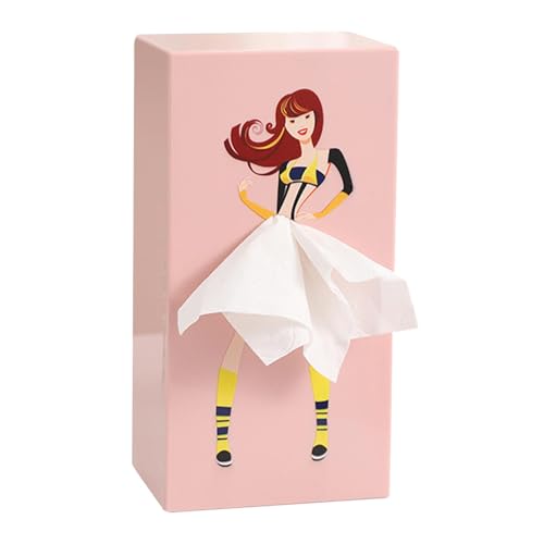 Tissue Box Skirt | Taschentuchbox Fraus Mit Rock | Classy Girl Flying Skirt Tissue Box | Taschentücher Box Fliegender Rock | Taschentuchbox Mit Fliegendem Rock Für Schlafzimmer, Wohnzimmer, Büro von Xujuika