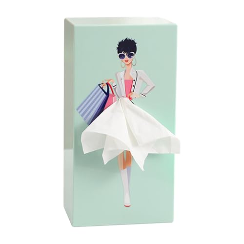 Tissue Box Skirt | Taschentuchbox Fraus Mit Rock | Classy Girl Flying Skirt Tissue Box | Taschentücher Box Fliegender Rock | Taschentuchbox Mit Fliegendem Rock Für Schlafzimmer, Wohnzimmer, Büro von Xujuika