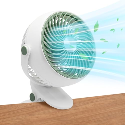 Xujuika Klemmventilator - Persönlicher Tischventilator Mit Klemmvorrichtung - USB-Aufladbar Leiser Luftkühler Mit Neigungseinstellung 5 Stufen Tragbar Für Camping Reise Zelt Xujuika Klemmventilator - Persönlicher Tischventilator Mit Klemmvorrichtung - USB-Aufladbar Leiser Luftkühler Mit Neigungseinstellung 5 Stufen Tragbar Für Camping Reise Zelt von Xujuika
