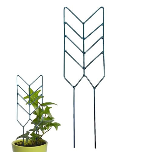 Xujuika Rankgitter für Kletterpflanzen im Innenbereich, Rankgitter für Topfpflanzen - Gartenspalier für Kletterpflanzen - Topfpflanzenstütze aus Metall, 30,5 cm Mini-Gartengitter aus Metall für den von Xujuika