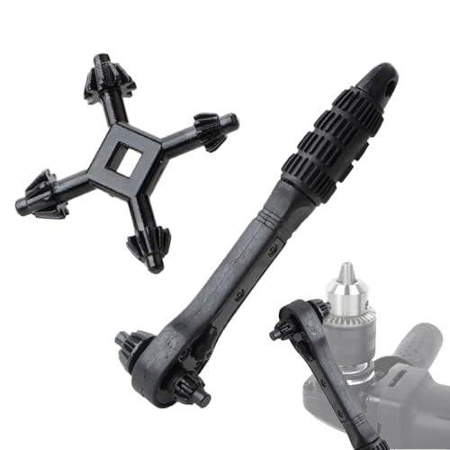 Xujuika Ratschenschlüssel Set | Bohrfutter-Adapter - Tragbarer Rutschfester Ratsche Schlüssel Für Notfälle Fahrrad Wartung Industrie Sanitär Heizung Klima Installation von Xujuika