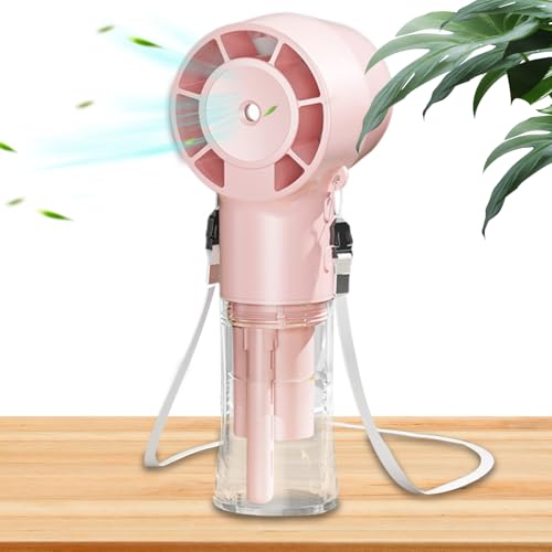 Xujuika Tragbarer Sprühventilator | 12000 U/min Hochgeschwindigkeits-Ventilator mit Sprühnebel | Handheld Leiser Kühlmister 1200mAh Bei Für Garten Pool Wandern Sport Camping von Xujuika