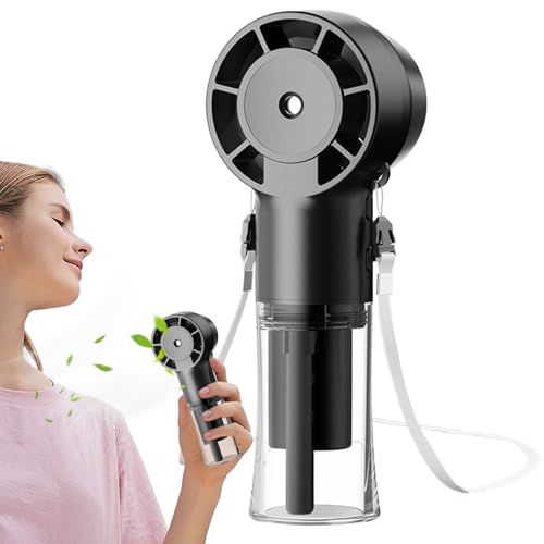 Xujuika Tragbarer Wasser Ventilator | 12000 U/min USB Wassersprüh Ventilator - USB 1200mAh Hochgeschwindigkeits Kühlung Für Nacken Gerät Reisen Garten Freizeit Sport Pool von Xujuika