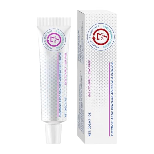 Xujuika Zahnprothesenhaftcreme,Zahnprothesen Fixativ - Reparatur Stabilisator Dichtung Für Tägliche Anwendung 20g Für Erwachsene Träger Voll- Und Teilprothesen Xujuika Zahnprothesenhaftcreme,Zahnprothesen Fixativ - Reparatur Stabilisator Dichtung Für Tägliche Anwendung 20g Für Erwachsene Träger Voll- Und Teilprothesen von Xujuika