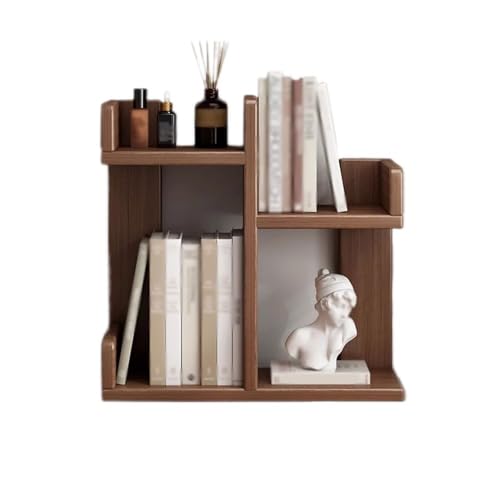 Bücherregal Wohnzimmermöbel Holz-Desktop-Organizer-Regal, stapelbares 2-stufiges Lagerregal, for den Esstisch zu Hause, in der Küche oder im Arbeitszimmer, freistehendes Ausstellungsregal für Wohnzimm von Xumh2024-3