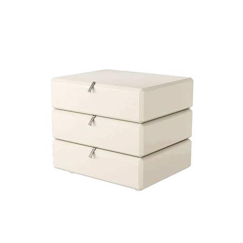 Schlichte Aktenschrank mit drei Schubladen, Nachttisch in Weiß/Schwarz/Grau, Aufbewahrungsschrank aus Massivholz for Wohnzimmer, Schlafzimmer, Arbeitszimmer, Bücher, Lampen usw. ,für Schlafzimmer/Wohn Schlichte Aktenschrank mit drei Schubladen, Nachttisch in Weiß/Schwarz/Grau, Aufbewahrungsschrank aus Massivholz for Wohnzimmer, Schlafzimmer, Arbeitszimmer, Bücher, Lampen usw. ,für Schlafzimmer/Wohn von Xumh2024-3