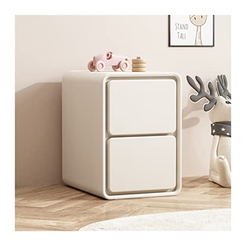 Schlichte Nachttisch aus Kunstleder, 2 Schubladen, Schlafzimmer-Nachttisch, Beistelltisch, kleiner Aufbewahrungsschrank for Wohnzimmer, Schlafzimmer, 18,8" H, Beige ,für Schlafzimmer/Wohnzimmer(L30xD4 Schlichte Nachttisch aus Kunstleder, 2 Schubladen, Schlafzimmer-Nachttisch, Beistelltisch, kleiner Aufbewahrungsschrank for Wohnzimmer, Schlafzimmer, 18,8" H, Beige ,für Schlafzimmer/Wohnzimmer(L30xD4 von Xumh2024-3