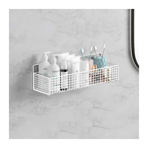 Shampoo Halterung für Dusche EIN an der Wand montiertes Lagerregal, bei dem Keine Löcher for den Toilettenwaschtisch in die Wand gestanzt Werden müssen Duschablage(Weiß,Groß) von Xumh2024-3