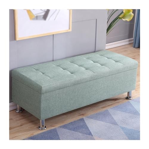 Stabile Unterstützung Rechteckiger Sofahocker, Schuhputzhocker, Nachttischhocker, multifunktionaler Aufbewahrungshocker, Hocker for Ankleidezimmer, Umkleidekabine(Lime green,40*40*40cm) von Xumh2024-3