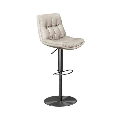 Xumh2024-3 Barhocker Tresenhocker Barhocker Hebestuhl Barstuhl Esszimmerstuhl Kassiererstuhl Drehstuhl Edelstahl Stuhlbeine Moderner Barstuhl Küchenhocker(Grigio) von Xumh2024-3