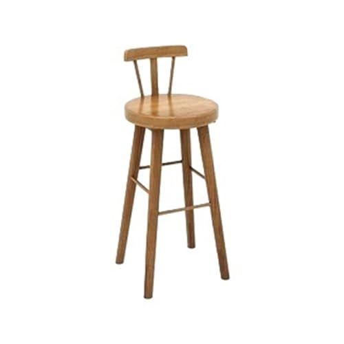 Xumh2024-3 Barhocker Tresenhocker Barstuhl aus Holz for Zuhause, Restaurant, Bar, Balkon, Hochstuhl mit Rückenlehne Moderner Barstuhl Küchenhocker von Xumh2024-3