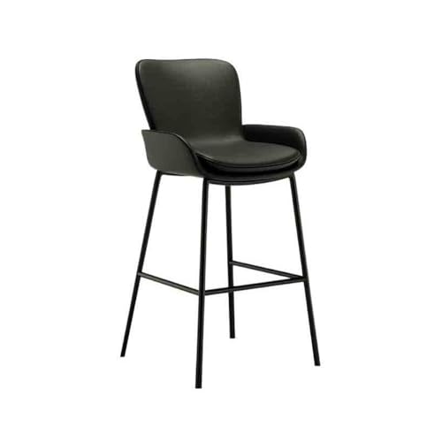 Xumh2024-3 Barhocker Tresenhocker Einfacher Barhocker Home Island 75cm Hochhocker Leichter Luxus Moderner Bartheke Hochstuhl Moderner Barstuhl Küchenhocker(Schwarz) von Xumh2024-3