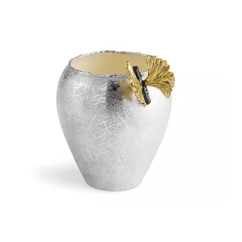 Xumh2024-3 Blumentöpfe Schmetterling Ginkgo Kleine Vase Edelstahl Blumentopf Tischdekoration Kunst Geschenk Einweihungsgeschenk für Kakteen und Sukkulenten Xumh2024-3 Blumentöpfe Schmetterling Ginkgo Kleine Vase Edelstahl Blumentopf Tischdekoration Kunst Geschenk Einweihungsgeschenk für Kakteen und Sukkulenten von Xumh2024-3