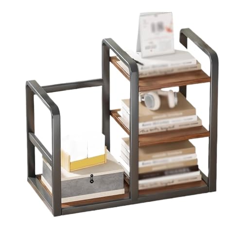 Xumh2024-3 Bücherregal Wohnzimmermöbel Schwarzes Eisenregal mit Griff, stehendes Bücherregal, mehrschichtiges Brett-Organizer-Rack, for Home-Office-Aufbewahrungsständer für Wohnzimmer,Schlafzimmer Xumh2024-3 Bücherregal Wohnzimmermöbel Schwarzes Eisenregal mit Griff, stehendes Bücherregal, mehrschichtiges Brett-Organizer-Rack, for Home-Office-Aufbewahrungsständer für Wohnzimmer,Schlafzimmer von Xumh2024-3
