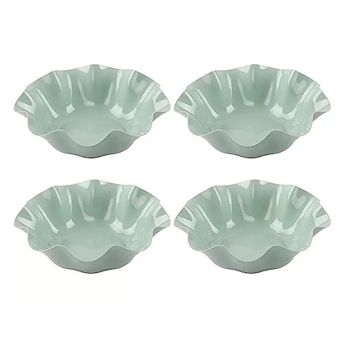 Xumh2024-3 Küchenzubehör 4 PCS Obsttablett Home Wohnzimmer Obsttablett Moderner einfacher Couchtisch Snacktablett Kreatives Obsttablett Trockenobsttablett für Snacks(Blue) von Xumh2024-3