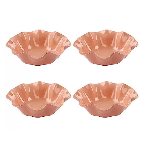 Xumh2024-3 Küchenzubehör 4 PCS Obsttablett Home Wohnzimmer Obsttablett Moderner einfacher Couchtisch Snacktablett Kreatives Obsttablett Trockenobsttablett für Snacks(Pink) von Xumh2024-3