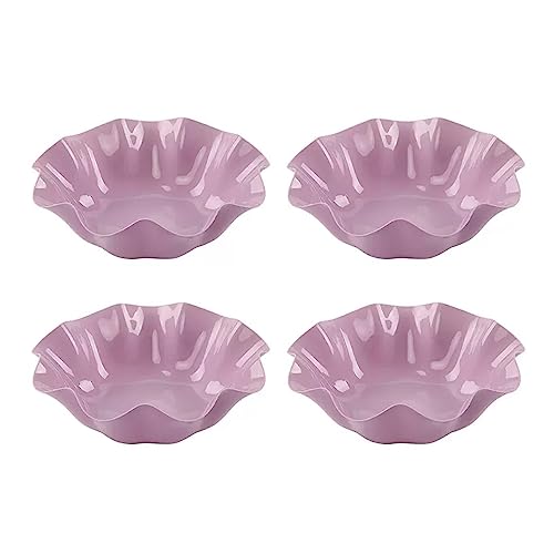 Xumh2024-3 Küchenzubehör 4 PCS Obsttablett Home Wohnzimmer Obsttablett Moderner einfacher Couchtisch Snacktablett Kreatives Obsttablett Trockenobsttablett für Snacks(Purple) von Xumh2024-3