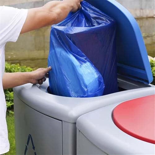Xumh2024-3 Mülltrennsysteme Fußbetriebener Mülleimer mit Deckel, Metall-Mülleimer for den Außenbereich, Garten, Straße, quadratisch, 120 l Xumh2024-3 Mülltrennsysteme Fußbetriebener Mülleimer mit Deckel, Metall-Mülleimer for den Außenbereich, Garten, Straße, quadratisch, 120 l von Xumh2024-3