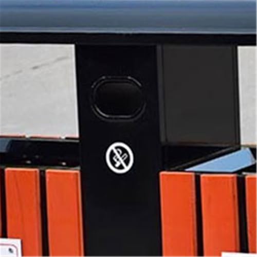 Xumh2024-3 Mülltrennsysteme Imitat Holz Metall Mülleimer Outdoor Kommerziellen Kleinmülleimer von Xumh2024-3
