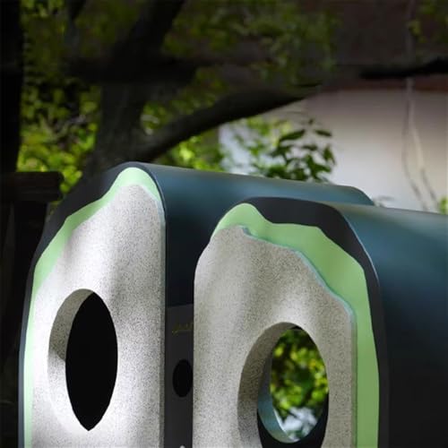 Xumh2024-3 Mülltrennsysteme Imitation Stone Creativity Mülleimer Outdoor Park Mülleimer aus verzinktem Stahl von Xumh2024-3