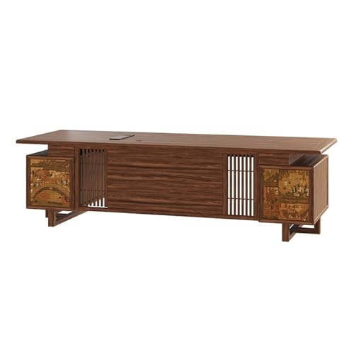 Xumh2024-3 Schreibtisch Chinesischer Büroschreibtisch mit Schubladen und Lagerschrank, 78" geräumiger Home-Office-Schreibtisch Ladesteckdosen Computertisch Xumh2024-3 Schreibtisch Chinesischer Büroschreibtisch mit Schubladen und Lagerschrank, 78" geräumiger Home-Office-Schreibtisch Ladesteckdosen Computertisch von Xumh2024-3
