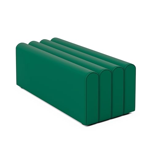 Xumh2024-3 Stabile Unterstützung Home Doorway Entry Schuhwechselhocker Moderner Garderoben-Rechteckhocker Nachttischhocker Bekleidungsgeschäft Sofahocker Eingangstür Schuhbank(Green) von Xumh2024-3