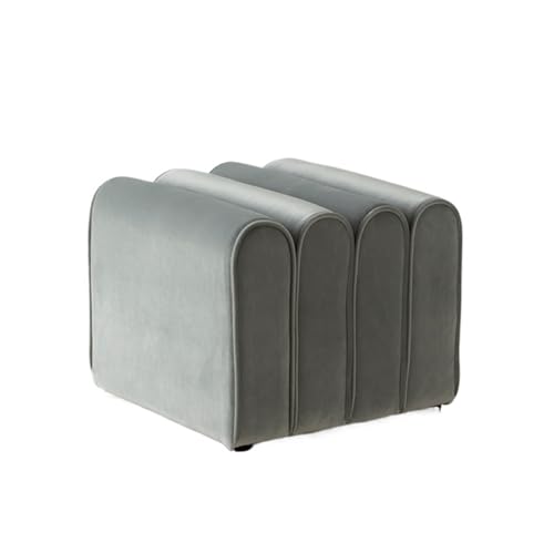 Xumh2024-3 Stabile Unterstützung Schuhbank for den Eingangsbereich, Moderne Garderobe, quadratischer Hocker, Nachttischhocker, Bekleidungsgeschäft, Sofahocker, Schuhbank for die Eingangstür(Grigio) von Xumh2024-3