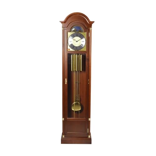 Xumh2024-3 Standuhr Hölzerne Standuhr Wohnzimmer Villa im chinesischen Stil Retro Chime Standuhr Uhren fürs Wohnzimmer von Xumh2024-3