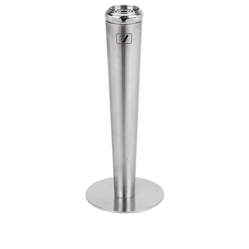 Xumh2024-3 Stehender Aschenbecher Aschesäule for den Außenbereich und den Innenbereich, Aschesammlung, Rauchlösch-Papierkorb aus Edelstahl(Silver) von Xumh2024-3
