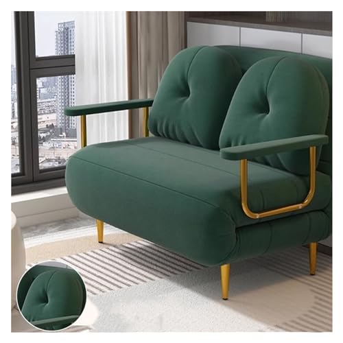 Xumh2024-3 Umwandelbarer Sofasessel Modernes Klappschlafsofa, Schlafsofa mit multifunktionaler Verstellbarer Rückenlehne, umwandelbarer Klappsessel, geeignet for Wohnzimmer, Schlafzimmer(Green,100cm) von Xumh2024-3