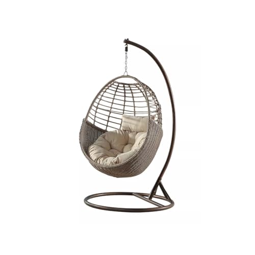 Xumh2024-3 Zuhause Balkon Wiege Rattanstuhl Wiege Stuhl Balkon Schaukel Wippe Indoor Outdoor Eisen Chlorophytum Comosum Bett Draußen Chair Sitz von Xumh2024-3