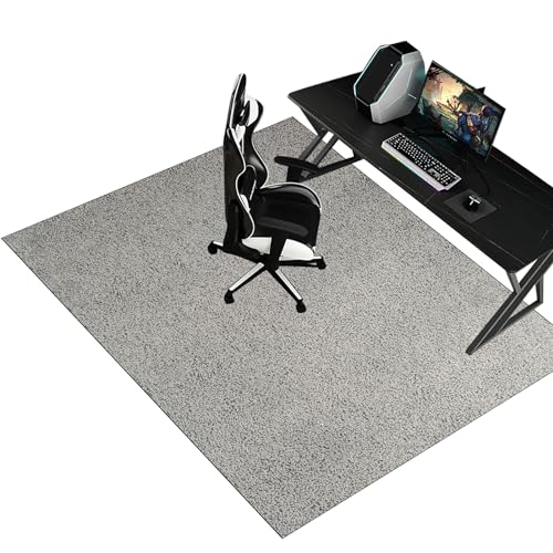 100 x 140 cm Schreibtischstuhl Unterlage - Bodenschutzmatte Bürostuhlunterlage Gaming Teppich- Bürostuhl Matte - Bodenschutz Bürostuhl Teppichschoner für Parkett Laminat Hartböden Teppichboden von XunZheng