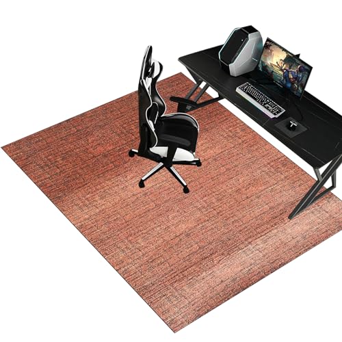 90 x 120 cm Schreibtischstuhl Unterlage - Bodenschutzmatte Bürostuhlunterlage Gaming Teppich- Bürostuhl Matte - Bodenschutz Bürostuhl Teppichschoner für Parkett Laminat Hartböden Teppichboden von XunZheng