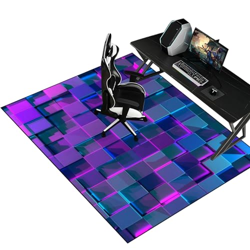 Bürostuhl Unterlage Teppich Gaming Teppich Stuhlunterlage Teppich-Stuhlmatte Bodenschutzmatte für Hartböden schreibtischstuhl unterlage für Laminat Bürostuhl Matte für Bodenschutz 180 x 230 cm von XunZheng