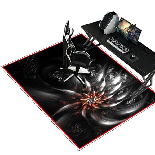 XunZheng Schreibtischstuhl Unterlage, Bürostuhl Matte, Bodenschutzmatte Gaming Teppich, Bodenschutz Bürostuhl Teppichschoner für Parkett, Laminat, Hartböden und Teppichboden 180 x 200 cm von XunZheng