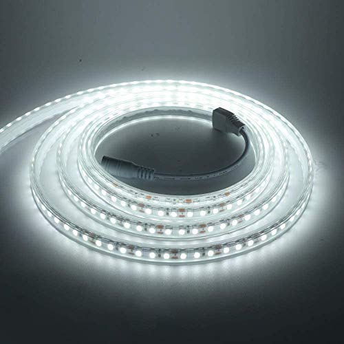 XUNATA LED Streifen 12V SMD 2835 Wasserfest IP67 LED Lichtband, 20-22LM/LED Kein Selbstklebend Flexible LED Strip Stripe Leiste (Weiß, 2M) von Xunata