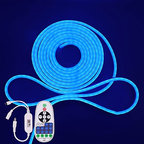 XUNATA WiFi Neon LED Streifen, 12V 5M Blau Wasserdicht Diffusion Neon Flex LED Lichtband Lichtschlauch, Smart App Control, Musiksync, mit Fernbedienung, Kompatibel mit Alexa Google Assistant XUNATA WiFi Neon LED Streifen, 12V 5M Blau Wasserdicht Diffusion Neon Flex LED Lichtband Lichtschlauch, Smart App Control, Musiksync, mit Fernbedienung, Kompatibel mit Alexa Google Assistant von XUNATA