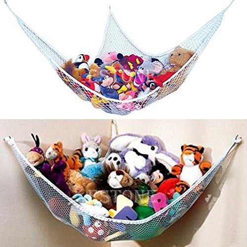 Xuniu Spielzeug Hängematten, Ecke Spielzeug Hängematte Net Organizer für gefüllte Tiere Kuscheltier Lagerung 180x120x120cm von Xuniu