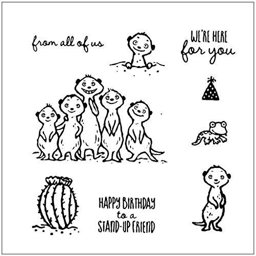 Xurgm Happy Birthday Clear Stamps -Silikon Stempel - Prägung Stempel - DIY Dekoration Stanzen - Stempel Silikon - DIY Stamp - Stempel Prägung von Xurgm