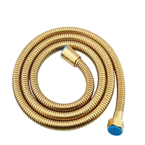 Xuro 1,5 m langer Ersatz-Brauseschlauch aus goldenem Stahl for Handbrause mit Messingeinsatz, flexibel, verwicklungssicher, gebürstetes Gold Xuro 1,5 m langer Ersatz-Brauseschlauch aus goldenem Stahl for Handbrause mit Messingeinsatz, flexibel, verwicklungssicher, gebürstetes Gold von Xuro